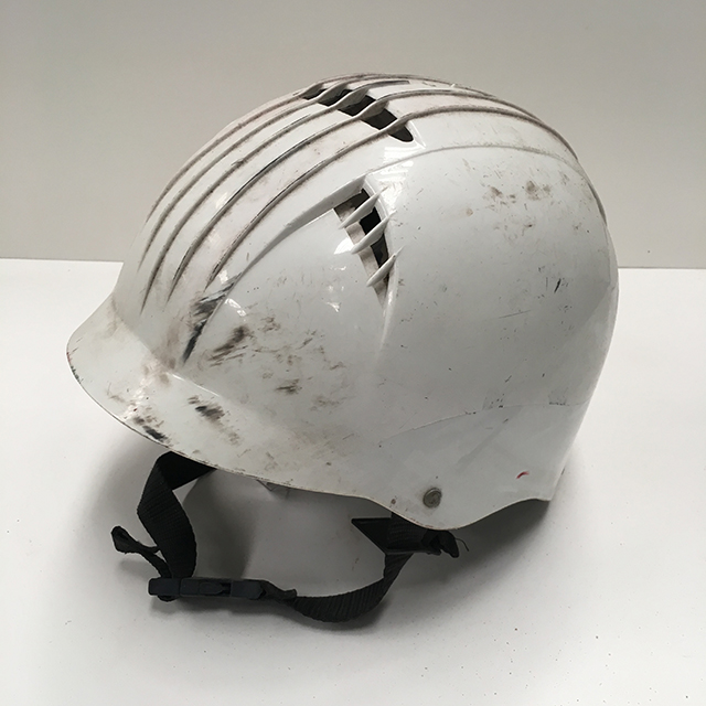 HELMET, Adult Bicycle - White Retro